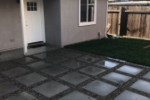 Concrete Stoned Pavers Driveway